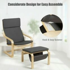 Costway Relax Lounge Chair & Padded Ottoman Set w/ Magazine Rack Beige 21 Costway Relax Lounge Chair & Padded Ottoman Set w/ Magazine Rack Beige -Living Room Chairs store unnamed file 5589