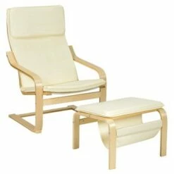 Costway Relax Lounge Chair & Padded Ottoman Set w/ Magazine Rack Beige 23 Costway Relax Lounge Chair & Padded Ottoman Set w/ Magazine Rack Beige -Living Room Chairs store unnamed file 5591