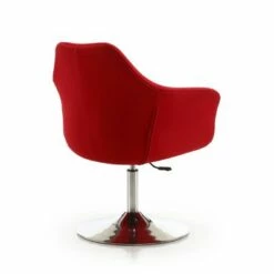 Set of 2 Kinsey Wool Blend Adjustable Height Swivel Accent Chairs Red - Manhattan Comfort -Living Room Chairs store unnamed file 5595