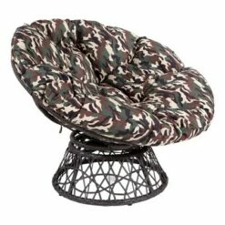 Papasan Chair - OSP Home Furnishings Gray With Cream Wicker 37 Papasan Chair - OSP Home Furnishings Gray With Cream Wicker -Living Room Chairs store unnamed file 560