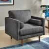 Hayden Tapered Leg Armchair with Pillows - Inspire Q Heather Gray