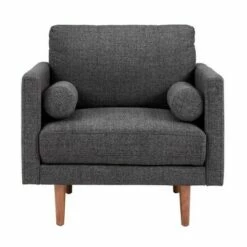Hayden Tapered Leg Armchair with Pillows - Inspire Q Heather Gray -Living Room Chairs store unnamed file 5602