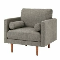 Hayden Tapered Leg Armchair with Pillows - Inspire Q Heather Gray -Living Room Chairs store unnamed file 5608