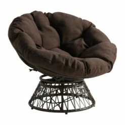 Papasan Chair - OSP Home Furnishings Gray With Cream Wicker 38 Papasan Chair - OSP Home Furnishings Gray With Cream Wicker -Living Room Chairs store unnamed file 561