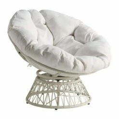 Papasan Chair - OSP Home Furnishings Gray With Cream Wicker 39 Papasan Chair - OSP Home Furnishings Gray With Cream Wicker -Living Room Chairs store unnamed file 562