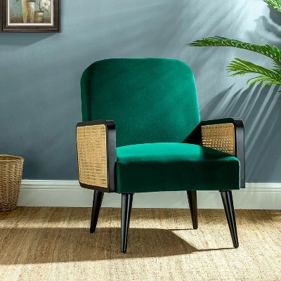 Flavio Rattan Accent Armchair | Karat Home 3 Flavio Rattan Accent Armchair | Karat Home