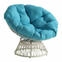 Papasan Chair - OSP Home Furnishings Gray With Cream Wicker 41 Papasan Chair - OSP Home Furnishings Gray With Cream Wicker -Living Room Chairs store unnamed file 564