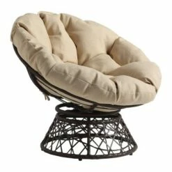 Papasan Chair - OSP Home Furnishings Gray With Cream Wicker 42 Papasan Chair - OSP Home Furnishings Gray With Cream Wicker -Living Room Chairs store unnamed file 565