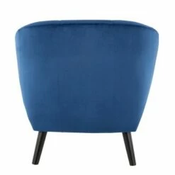 Rockwell Contemporary Velvet Accent Chair - LumiSource Blue -Living Room Chairs store unnamed file 5650
