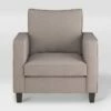 Georgia Fabric Accent Armchair Taupe - CorLiving -Living Room Chairs store unnamed file 5656