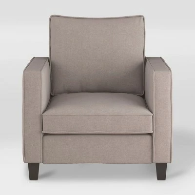Georgia Fabric Accent Armchair Taupe - CorLiving 3 Georgia Fabric Accent Armchair Taupe - CorLiving