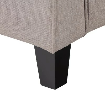 Georgia Fabric Accent Armchair Taupe - CorLiving 7 Georgia Fabric Accent Armchair Taupe - CorLiving - Image 5