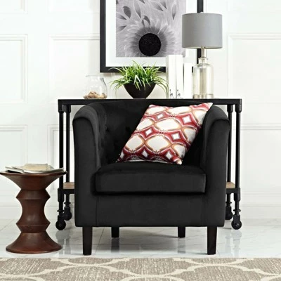 Prospect Velvet Armchair - Modway Black 3 Prospect Velvet Armchair - Modway Black