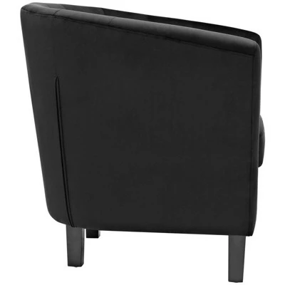 Prospect Velvet Armchair - Modway Black 4 Prospect Velvet Armchair - Modway Black - Image 2
