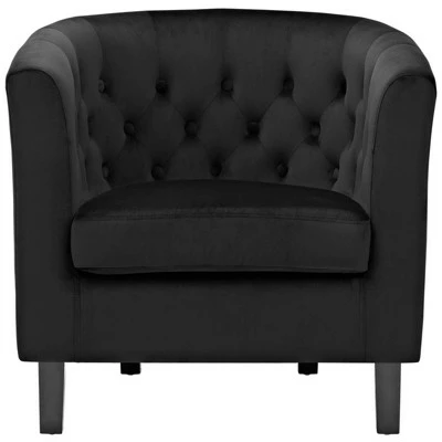 Prospect Velvet Armchair - Modway Black 6 Prospect Velvet Armchair - Modway Black - Image 4