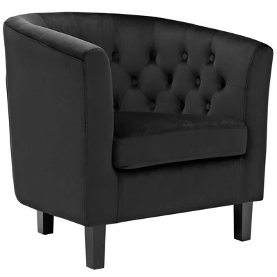 Prospect Velvet Armchair - Modway Black 7 Prospect Velvet Armchair - Modway Black - Image 5