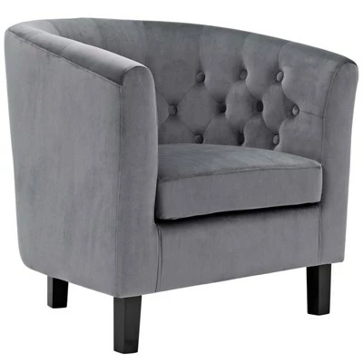 Prospect Velvet Armchair - Modway Black 8 Prospect Velvet Armchair - Modway Black - Image 6