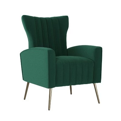 Gloucester Channel Tufted Armchair Velvet - Handy Living Turquoise Blue 3 Gloucester Channel Tufted Armchair Velvet - Handy Living Turquoise Blue