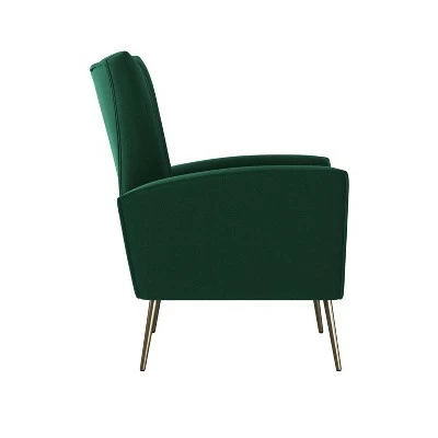 Gloucester Channel Tufted Armchair Velvet - Handy Living Turquoise Blue 4 Gloucester Channel Tufted Armchair Velvet - Handy Living Turquoise Blue - Image 2