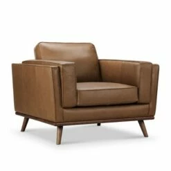 Taverly Leather Chair - Abbyson Living Camel -Living Room Chairs store unnamed file 5786