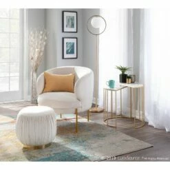 Chloe Contemporary Accent Chair - LumiSource Gold/black -Living Room Chairs store unnamed file 5798