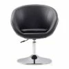 Hopper Faux Leather Adjustable Height Chair - Manhattan Comfort Black