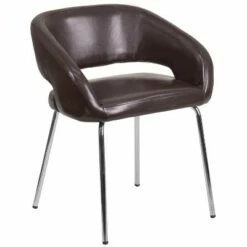Emma and Oliver Contemporary Leather Side Reception Chair -Living Room Chairs store unnamed file 5853