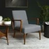 Padbery Linen Armchair Light Gray - Abbyson Living