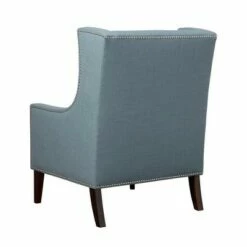 Madison Park Colette Wing Chair Blue