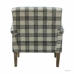 Orazio Accent Chair Plaind | Karat Home -Living Room Chairs store unnamed file 5918