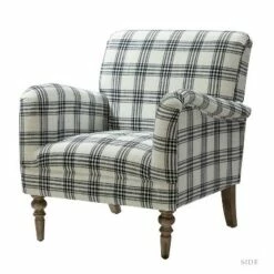 Orazio Accent Chair Plaind | Karat Home -Living Room Chairs store unnamed file 5924
