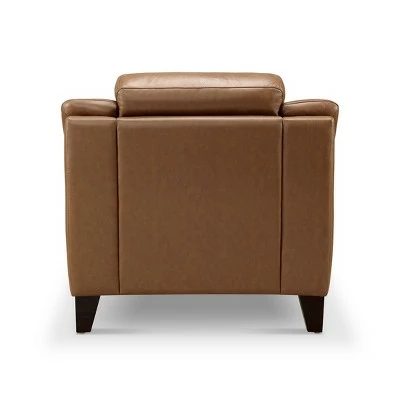 Arlen Leather Chair Camel - Abbyson Living 3 Arlen Leather Chair Camel - Abbyson Living