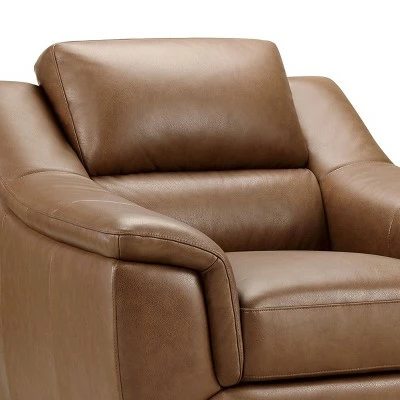 Arlen Leather Chair Camel - Abbyson Living 4 Arlen Leather Chair Camel - Abbyson Living - Image 2
