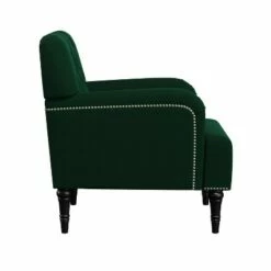 Kibby Diamond Button Tufted Armchair Velvet - Handy Living Fawn Gray -Living Room Chairs store unnamed file 6002