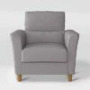 Georgia Upholstered Accent Armchair Light Gray - CorLiving -Living Room Chairs store unnamed file 6011
