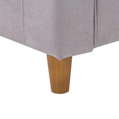 Georgia Upholstered Accent Armchair Light Gray - CorLiving 7 Georgia Upholstered Accent Armchair Light Gray - CorLiving - Image 5