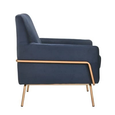 Kent Modern Accent Armchair - Picket House Furnishings Blue 4 Kent Modern Accent Armchair - Picket House Furnishings Blue - Image 2