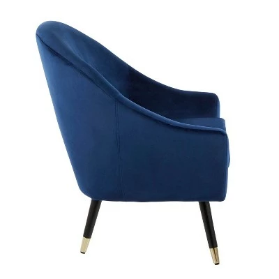Matisse Contemporary Glam Accent Chair - LumiSource Teal 4 Matisse Contemporary Glam Accent Chair - LumiSource Teal - Image 2