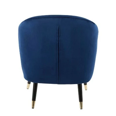 Matisse Contemporary Glam Accent Chair - LumiSource Teal 6 Matisse Contemporary Glam Accent Chair - LumiSource Teal - Image 4