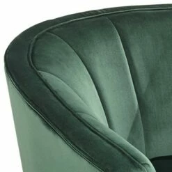 55 Downing Street Leighton Green Velvet and Gold Tufted Accent Chair -Living Room Chairs store unnamed file 6049