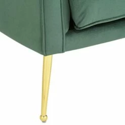 55 Downing Street Leighton Green Velvet and Gold Tufted Accent Chair -Living Room Chairs store unnamed file 6051