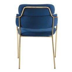 Metal Frame Velvet Accent Chair Blue - HomeFare 10 Metal Frame Velvet Accent Chair Blue - HomeFare -Living Room Chairs store unnamed file 6056