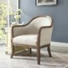 Farmhouse Style Accent Chair Beige - HomeFare