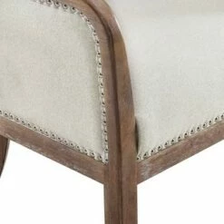 Farmhouse Style Accent Chair Beige - HomeFare -Living Room Chairs store unnamed file 6069