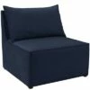 Skyline Furniture French Seamed Armless Chair in Velvet - Cloth & Company Velvet Navy -Living Room Chairs store unnamed file 6071