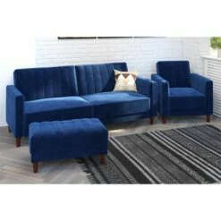 Isabella Tufted Velvet Accent Chair - Room & Joy Pink -Living Room Chairs store unnamed file 6093