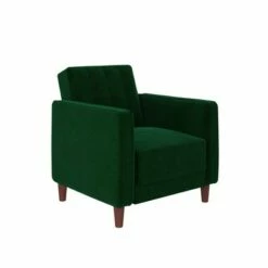 Isabella Tufted Velvet Accent Chair - Room & Joy Pink -Living Room Chairs store unnamed file 6097