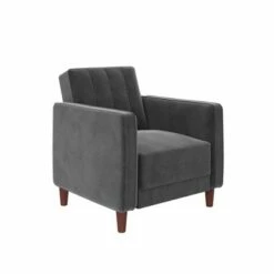 Isabella Tufted Velvet Accent Chair - Room & Joy Pink -Living Room Chairs store unnamed file 6098