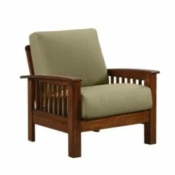 Maison Hill Mission Style Armchair - Handy Living Barley Tan