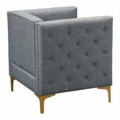 Vern Upholstered Accent Chair Light Gray - miBasics -Living Room Chairs store unnamed file 6122